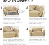 SureFit Essential Twill Parent Listing (Wing Chair, White) SureFit