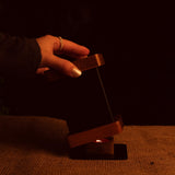 Wooden Infinity Mirror Candle Holder, Glass Tea Light Holder, Square Glass Box Candle Holder, Reflective Mirror Effect, Table, Infinity Cube, Gifts for Wife, Wedding Registry, Christmas, Thanksgiving Ashel Art