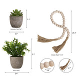 Houmury Set of 8 Farmhouse Tiered Tray Decor with 1 Artificial Succulent Plant & 1 Artificial Plant for Rustic Home Sweet Home Kitchen Decor Tier Tray Decor Set Houmury