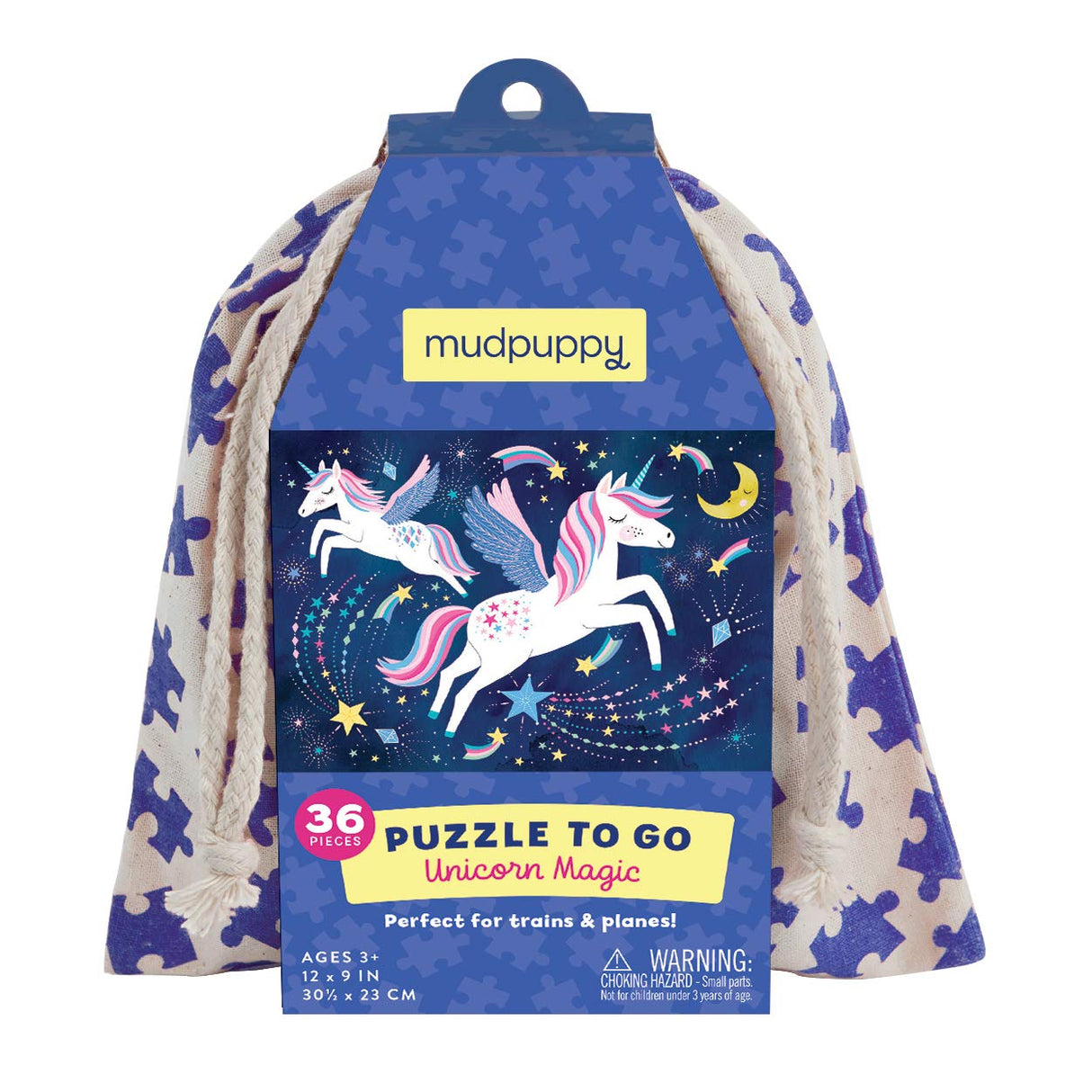 Mudpuppy Unicorn Magic – 36 Piece Puzzle to Go Featuring Sparkly Magical Unicorns Perfect Travel Activity for Children Ages 3 and Up Mudpuppy