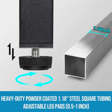 Aquzee White Computer Desk with Hutch and Shelves - Easy Assembly Gaming Table with 4 Tiers for Storage and Study Aquzee