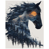 xcemhil Horse Paint by Numbers Kit for Adults, Horse Painting by Numbers, Adult Paint by Number Kits Suitable for Gifts and Interior Decor 16x20 Inch xcemhil