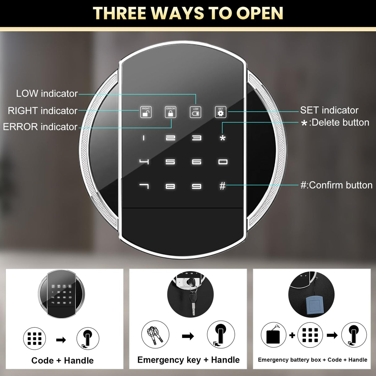 Omethey 4-5 Gun Safe, Gun safes for Home Rifle and Pistols, Quick Access Rifle Safes for Shotguns, Gun Cabinets with Adjustable Racks, Large Space Storage Gun Cabinet Omethey