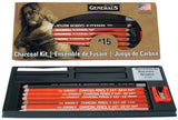 General Pencil Gen15 Charcoal Kit, Multicolor (GEN15) GENERAL'S