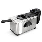 MegaChef Electric Oil Deep Fryer with Adjustable Temperature Control and Timer (3.17 Quart) Megachef