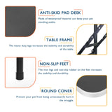 LEIBOU 45'' Height Adjustable(23''~33.8'') and Foldable Pet Dog Grooming Table Heavy Duty Iron Frame with H-Shape Grooming Arm & 3 Noose, Maximum Capacity Up to 260lbs, Black LEIBOU