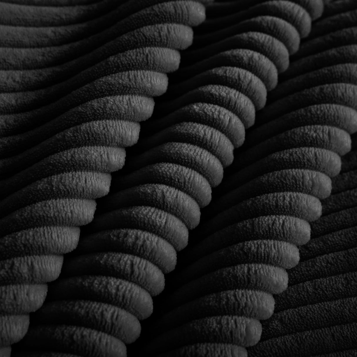 KEIKI Modular 2 Seat Loveseat Boneless Sofa, Cloud Sectional Couch with Deep Seat, Modern Modular 2-Seat Sofa Couch with Throw Pillows Corduroy Fabric, No Assembly Required, Black KEIKI