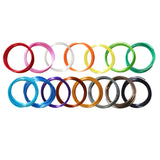 DO3D 15 Bright Colors 1.75mm 3D Pen Silk PLA Filament Refill, Each Color 4m, Total 60m 3D Printer Silk PLA Sample Pack, Compatible with FDM 3D Printer and 3D Pen, Not Support for 3Doodler Pen DO3D