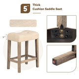 YWUFUART 59" Counter Height Bar Table Set with Power Outlet, Industrial Breakfast Table with 3 Padded Stools, 4 Piece Bar Table and Chairs Set for Living Room, Dining Room, Brown YWUFUART