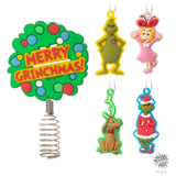 Hallmark Dr. Seuss's How The Grinch Stole Christmas! Mini Christmas Tree Topper and Ornaments, Set of 5 Hallmark