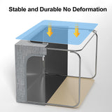 GoMaihe Clothes Storage Bin with Metal Frame: 6-Pack Stackable Closet Storage Bin with Lid & Clear Window, Sweater Boxes Storage for Closet Bedding Clothing Storage Organizer 40L GoMaihe