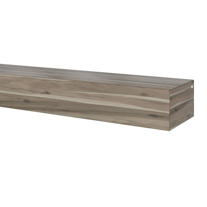 Pearl Mantels 492-72-WEATHER Acacia Wood Fireplace Mantel Shelf, 72", Weathered Finish