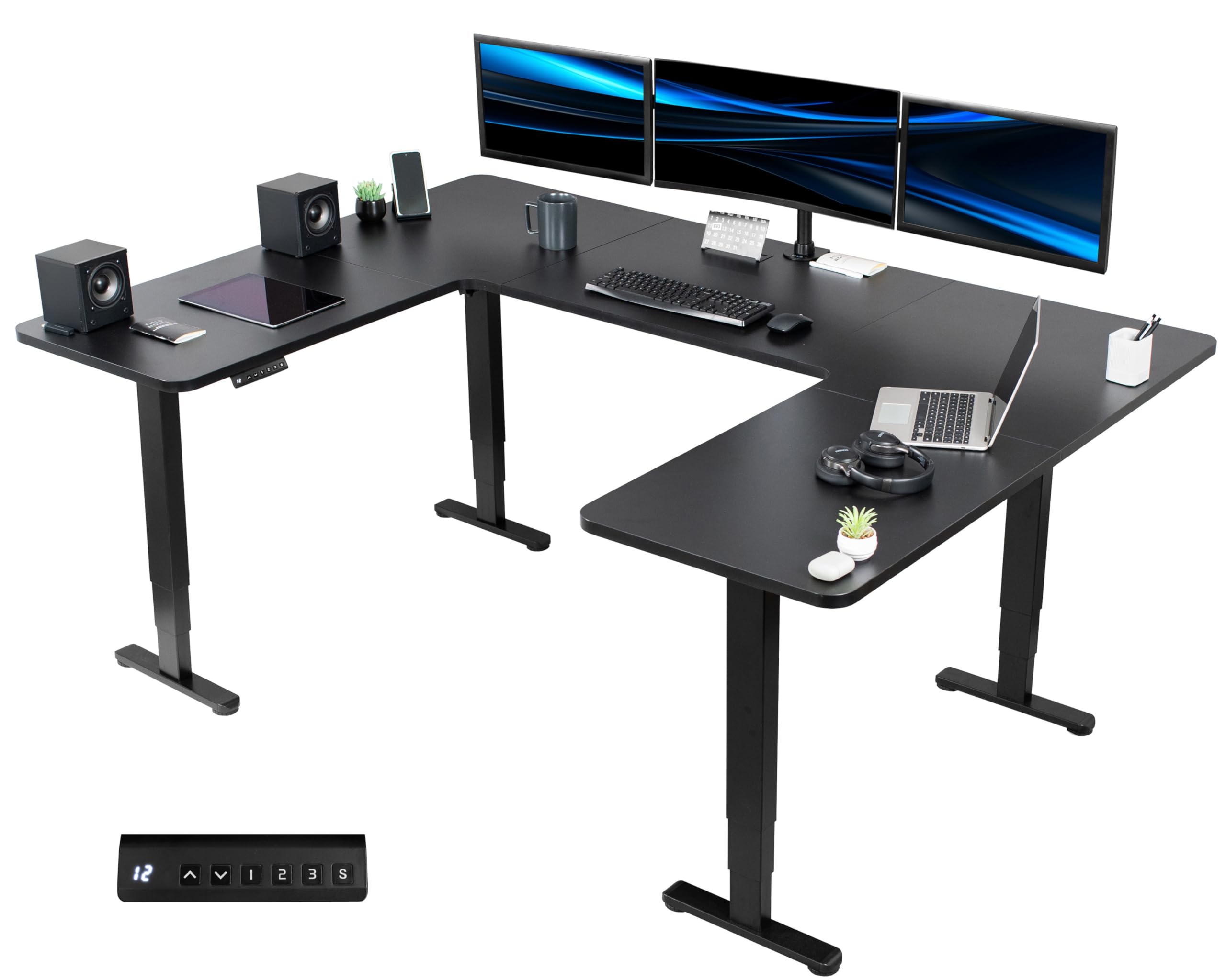 U-Shaped Dual Motor Electric Desk - Thumbnail 3