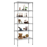FDW 6 Tier Wire Shelving Units 23L x 13W x 59H Adjustable Metal Storage Rack NSF Pantry Shelves Kitchen Organization Shelf for Kitchen Garage Small Places Commercial,Chrome FDW