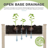 Oakcloud Pure Wooden Raised Garden Bed 4ft Planter Box Kit for Vegetables Herbs, Flowers Natural Oakcloud