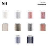 Solino Home Linen Farmhouse Placemats Set of 4-100% Pure Linen White and Natural Placemats 14 x 19 Inch for Fall, Autumn, Thanksgiving, Christmas, Holiday, Winter Solino Home