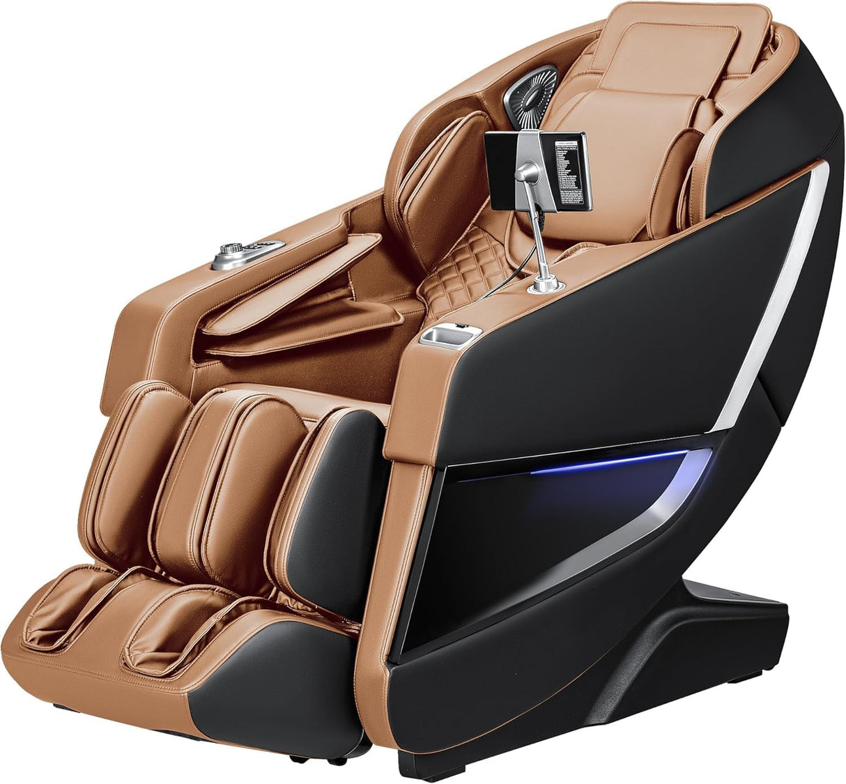 Homall 2025 Zero Gravity Full Body Massage Chair with SL-Track, Heating & AI Voice Control Shiatsu, Kneading, Tapping 8 Auto Programs 32 Airbags (Brown) Homall