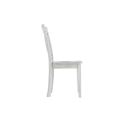 Boraam Jamestown Dining Chair, Set of 2, Antique White - WoodArtSupply