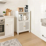 ShellKingdom Bathroom Storage Cabinet, Free Standing Floor Cabinet, Home Storage Shelf with Drawer and Door for Bathroom, Living Room, Kitchen, Office, 25.19 X 14.17 X 9.44 INCH ShellKingdom