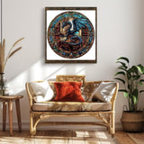 Jollitot Wooden Puzzles Adults, Dragon Library Puzzle 300 Pieces, Unique Animal Shaped Wood Challenging Jigsaw Puzzles Gifts for Adults, 13.4x13.3in Jollitot