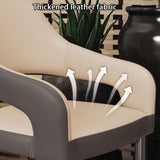 YUGXTH Office Reception Room Club Table and Chair Set, Coffee Kitchen Dining Table Set for 4, Business Conference Room Coffee Table, 80 Cm Office Conference Table, Space-Saving(Orange+Dark Gray) YUGXTH