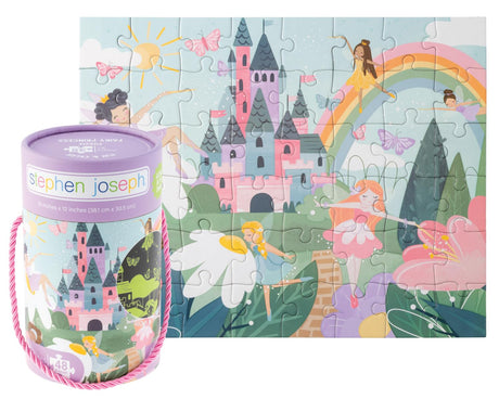 Stephen Joseph, Glow in The Dark Puzzle – Includes 48 Glow in The Dark Puzzle, Jigsaw Puzzle for Girls & Boys 3+ Years, Fairy Princess Stephen Joseph