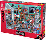 Anatolian Puzzle - Cats and Dogs Art, 260 Piece Puzzle, #3345 Anatolian