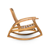Christopher Knight Home Alva Outdoor Acacia Wood Rocking Chair with Footrest, Teak Finish Christopher Knight Home