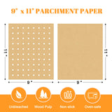 Golden Associate 9 x11 inch Parchment Paper Liners Disposable 170 Pcs, Perforated&Unperforated Sheets Combo, 85-Pcs Each, Accessories for Cuisinart, Emeril, Ninja, Breville, Instant Pot, Gowise Golden Associate
