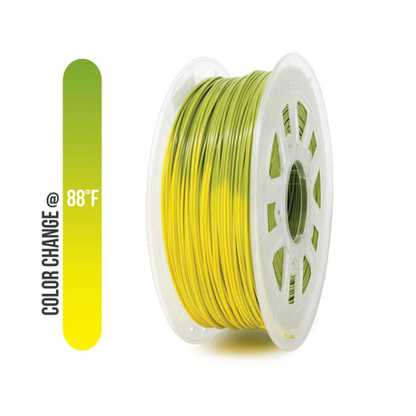 Gizmo Dorks 3mm (2.85mm) ABS Filament 1kg / 2.2lb for 3D Printers, Color Change Green to Yellow Gizmo Dorks