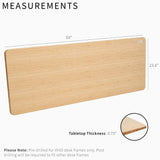VIVO Bamboo 60 x 24 inch Universal Solid One-Piece Table Top for Standard and Sit to Stand Height Adjustable Home and Office Desk Frames, DESK-TOP60O VIVO