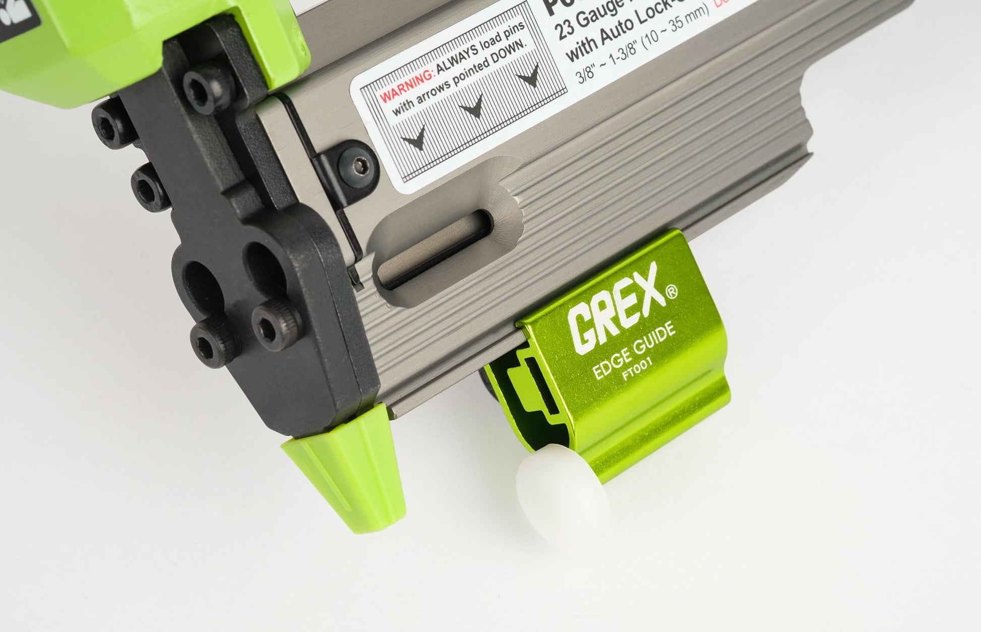 Grex P635L - 23 Ga Headless Pinner w/Auto Lock-Out & Edge Guide - WoodArtSupply