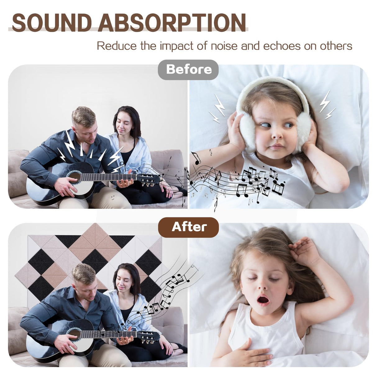 64 Pack Self-Adhesive Triangular Acoustic Panels,63x31.5inchs Sound Absorbing Panels, High Density Soundproof Wall Panels,Wall Decoration Sound Dampening Panels for Recording Studios,Home,and Office Tutmyrea