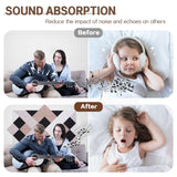 64 Pack Self-Adhesive Triangular Acoustic Panels,63x31.5inchs Sound Absorbing Panels, High Density Soundproof Wall Panels,Wall Decoration Sound Dampening Panels for Recording Studios,Home,and Office Tutmyrea