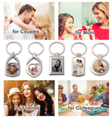 Joiit 10Pcs Sublimation Keychain Blanks Rectangle Bulk, Heat Transfer Press Key Chains with Keyrings for Photos, Laser Engraving Crafts Joiit