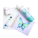 Pink Picasso Kits Paint by Number for Kids Ages 8-12 | DIY Beginner Kids Craft Kit Acrylic Paint Canvas Painting Art Kits & Wall Decor as Seen On Shark Tank | (Butterfly) 8x10-Paint Kit Set Pink Picasso