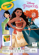 Crayola Disney Princess Coloring Book with Stickers, Gift for Kids, 288 Pages, Ages 3, 4, 5, 6 Crayola