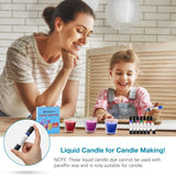YRYM HT Candle Dye - 7 Colors Candle Making Liquid Dye,Candle Color Dye Set for Candles Making（7 Bottle） YRYM HT