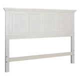 OSP Home Furnishings Farmhouse Basics Queen Headboard Only, Rustic White Finish OSP Home Furnishings