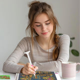 SENQAO Bookshelf Diamond Painting Kits for Adults, Goth Skul Diamond Art Kit Beginners DIY 5D Full Drill Round Magical Book Botanical Diamond Painting Gem Art for Home Wall Decor Gift 12x12inch SENQAO