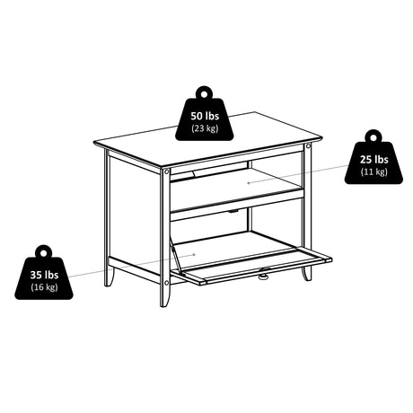 Winsome Wood Zara Media/Entertainment, Espresso, FURNITURE Winsome