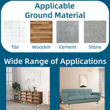 4 Pack Leveling Casters with Ratchet Handle, Adjustable Heavy Duty Casters, Retractable and 360 Degree Swivel Castors, Quiet and Floor-Friendly, for Workbench, Equipment, Swivel Castor Wheels (T60) LSWhee