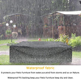 SUNCROWN 7-Piece Outdoor Patio Furniture Sofa Set All-Weather Wicker Sectional Conversation Set with Modern Glass Coffee Table, Cushions and A Waterproof Cover (Grey) SUNCROWN