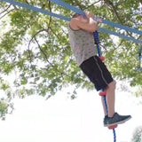 Lily's Things Climbing Rope for Kids | Ninja Warrior Accessories for Slackline Obstacle Course | Attach to Most Home Playground Equipment Sets | Ninja Slackline Accessories | 6Ft Long | 5 Foot Holds Lily's Things