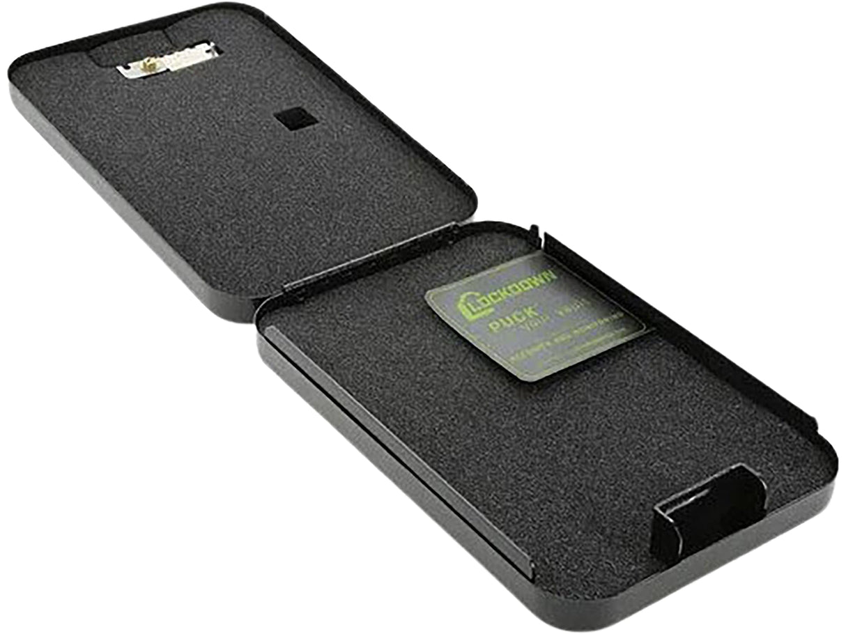 Lockdown Combination Full Size Handgun Vault with All Steel Construction, TSA Approval and California DOJ Certification for Secure Storage and Travel, Black Lockdown