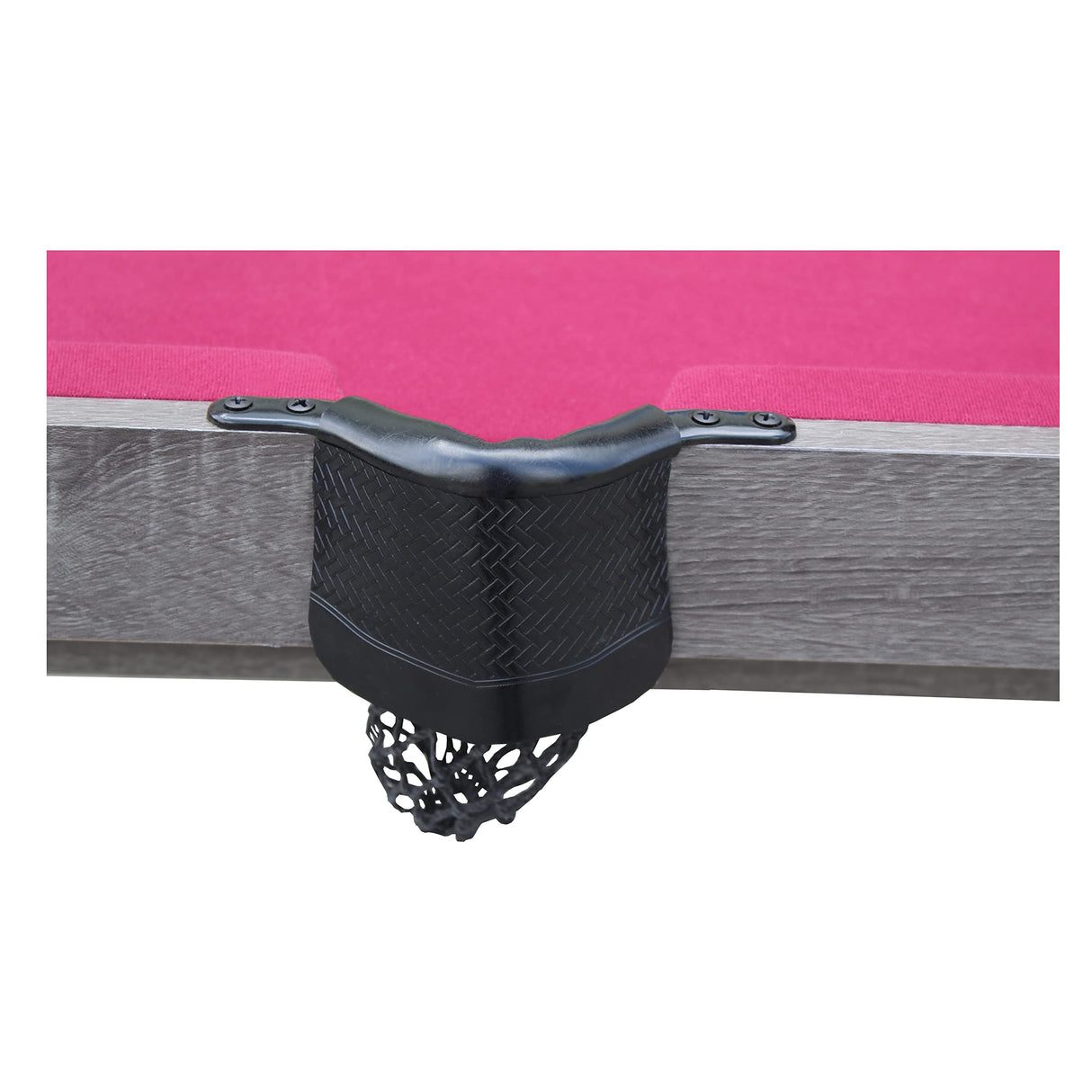 Pendleton 6-ft Portable Pool Table - Driftwood Finish with Burgundy Felt Blue Wave Sports