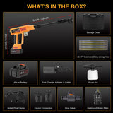 Cordless Pressure Washer Battery Bowered 1060 PSI Compatible with Makita Battery, Portable Power Washer for Cars 5000mAh Brushless Motor & 2.5 GPM High-Pressure Washer, 6-in-1 Nozzle, LCD Screen This Hill