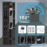 SAFEFEVER Rifle Safe,2-3 Gun Safe for Rifles and Pistols,Rifle Gun Safes with Removable Shelf, LED Light,Fully Assembled SAFEFEVER