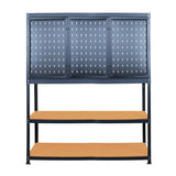 Prostormer Workbench, 47.25 inch Multipurpose Garage Worktable with Peg Board Hook Kit for Home, Garage, and DIY Projects Prostormer