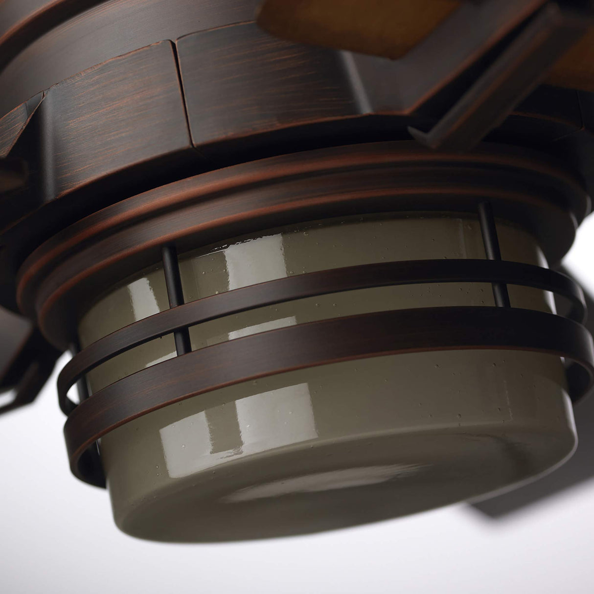 Luminance kathy ireland HOME Amhurst LED Ceiling Fan, 54 Inch Dimmable Lighting with 4-Speed Wall Control | Indoor Metal Fixture with 5 Reversible Wood Blades, Venetian Bronze Luminance